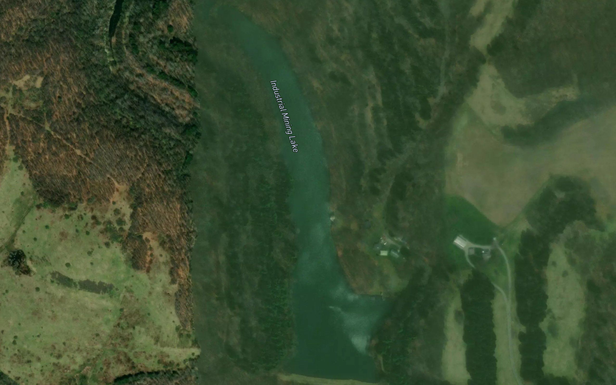 Industrial Mining Lake
