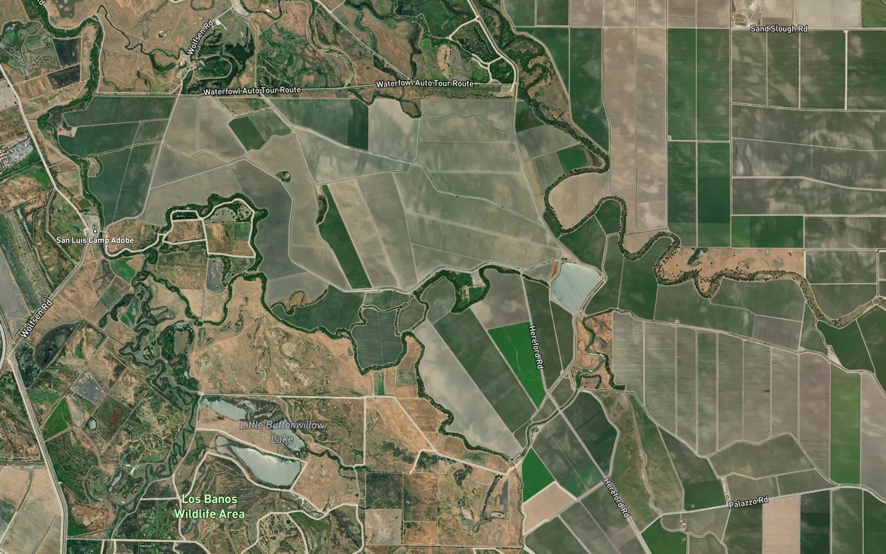 Satellite map of the Circle Island Drain