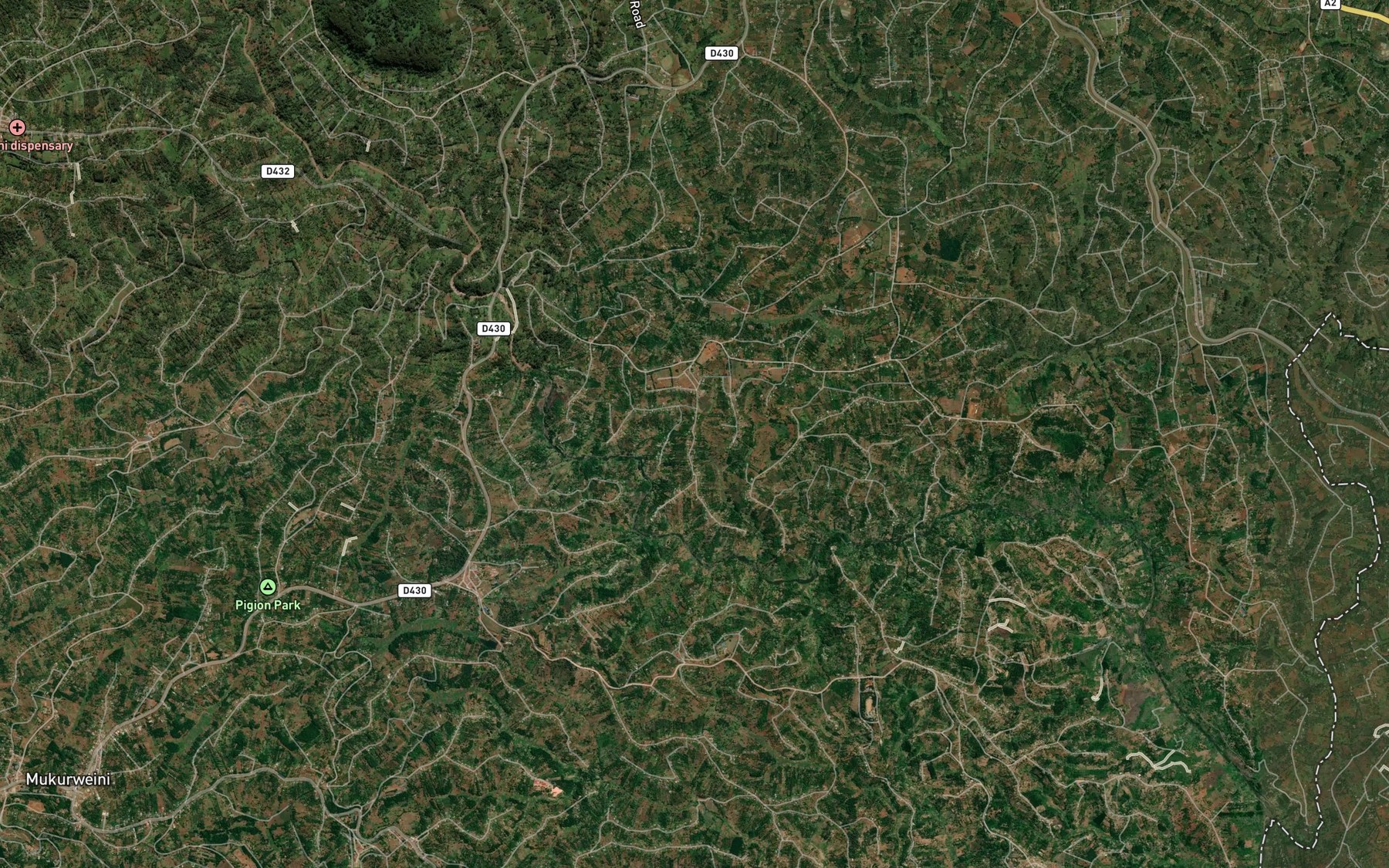Satellite map of the Kariara