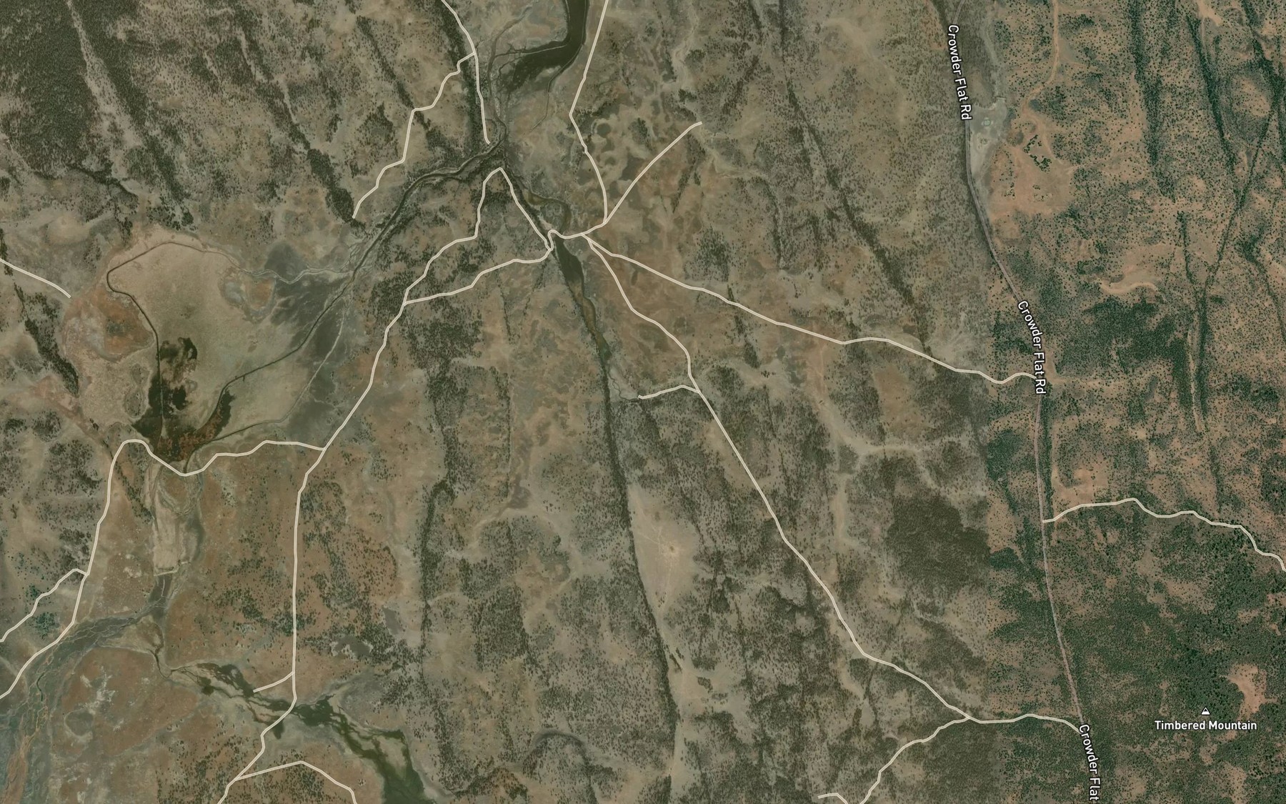 Satellite map of the Boles Spring
