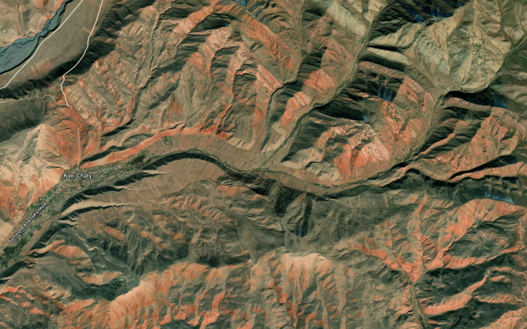 Satellite map of the Kapkatash