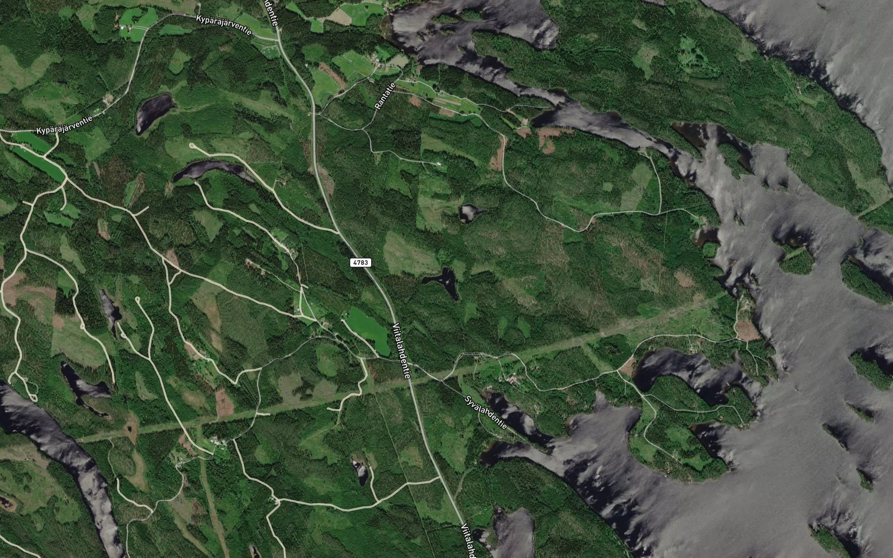 Satellite map of the Vaaralampi