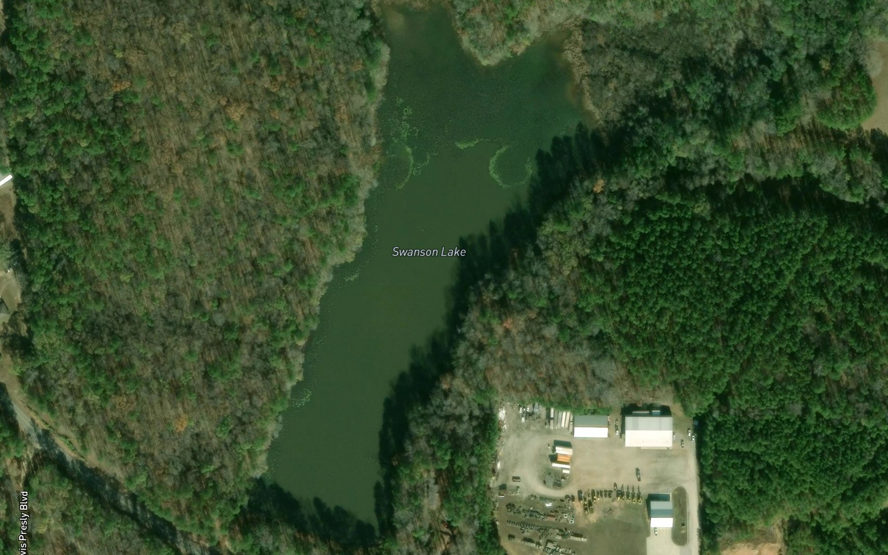 Satellite map of the Swanson Lake