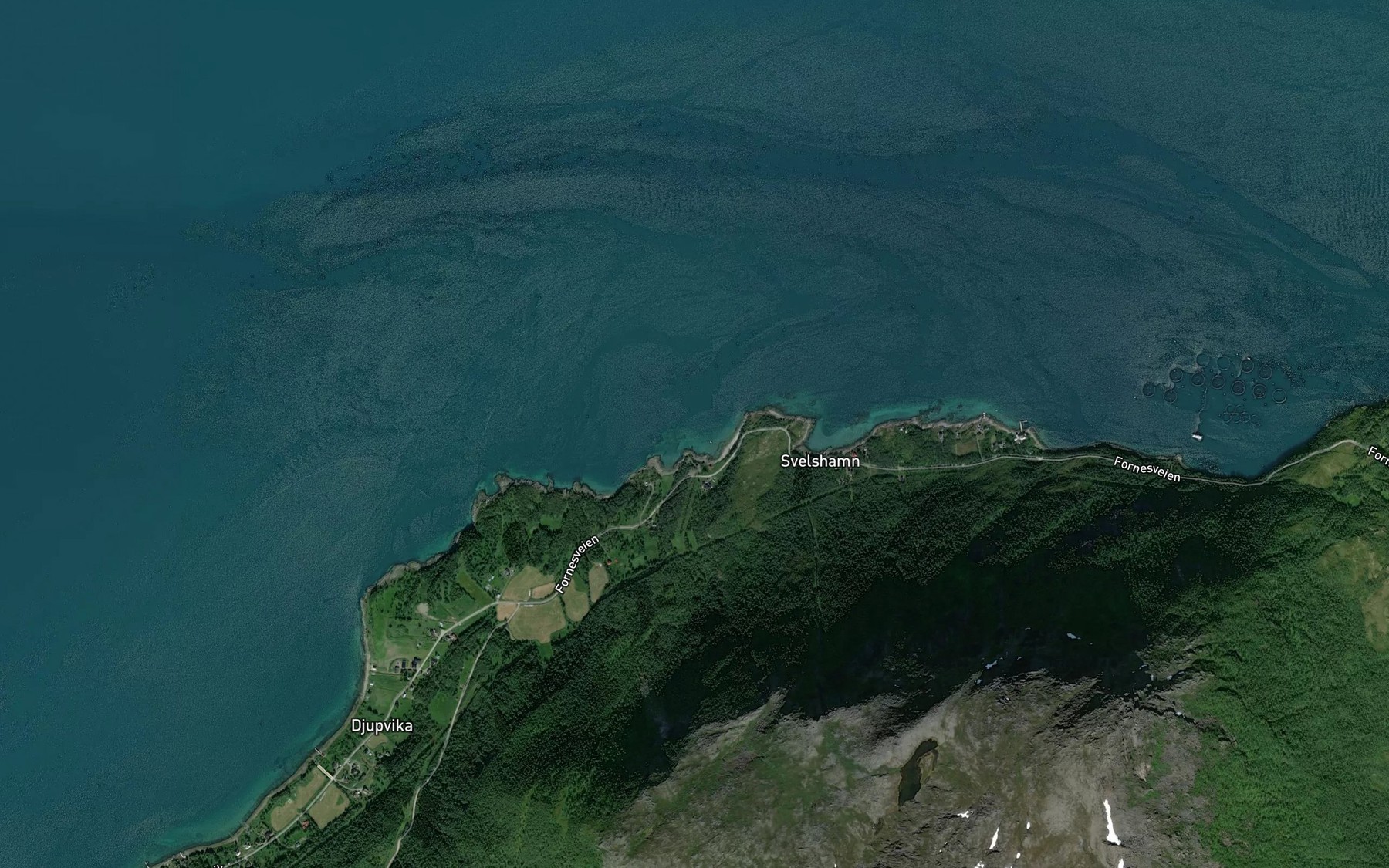 Satellite map of the Gronnvika