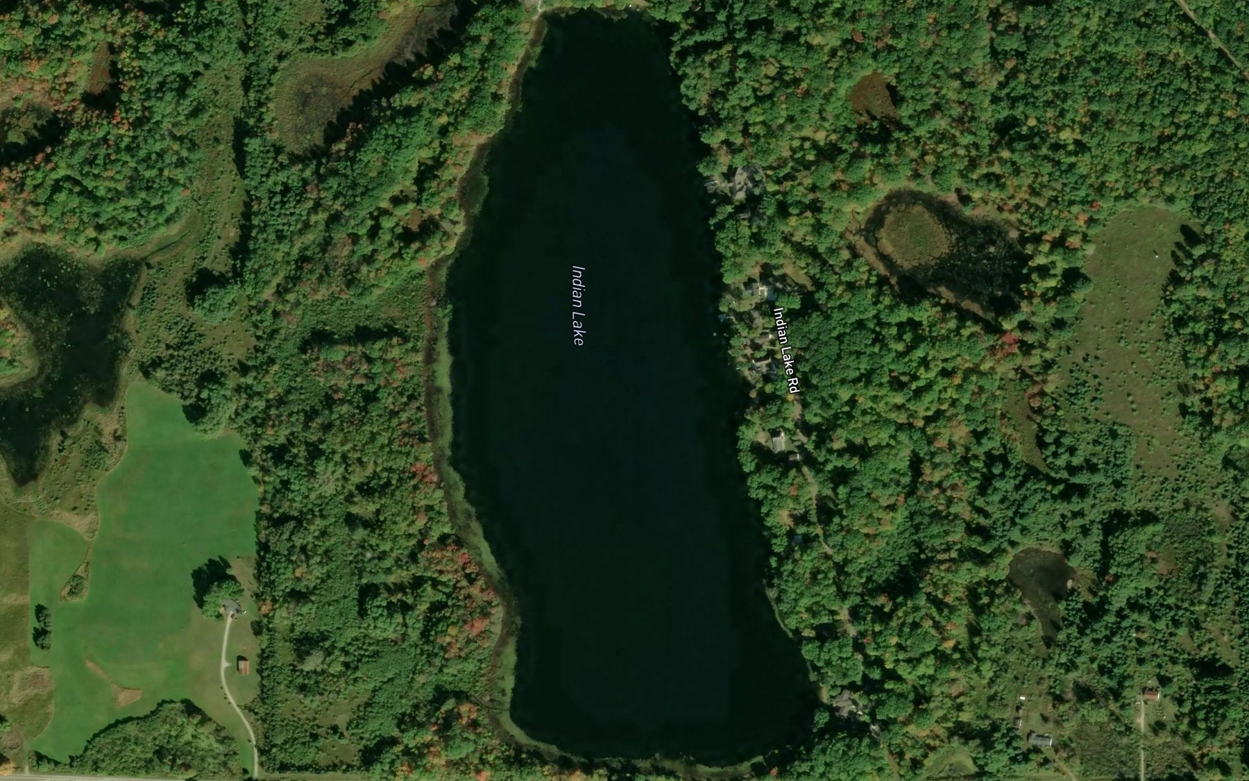 Satellite map of the Indian Lake