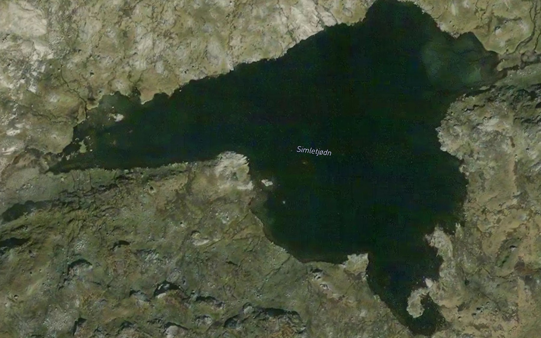 Satellite map of the Simletjorni