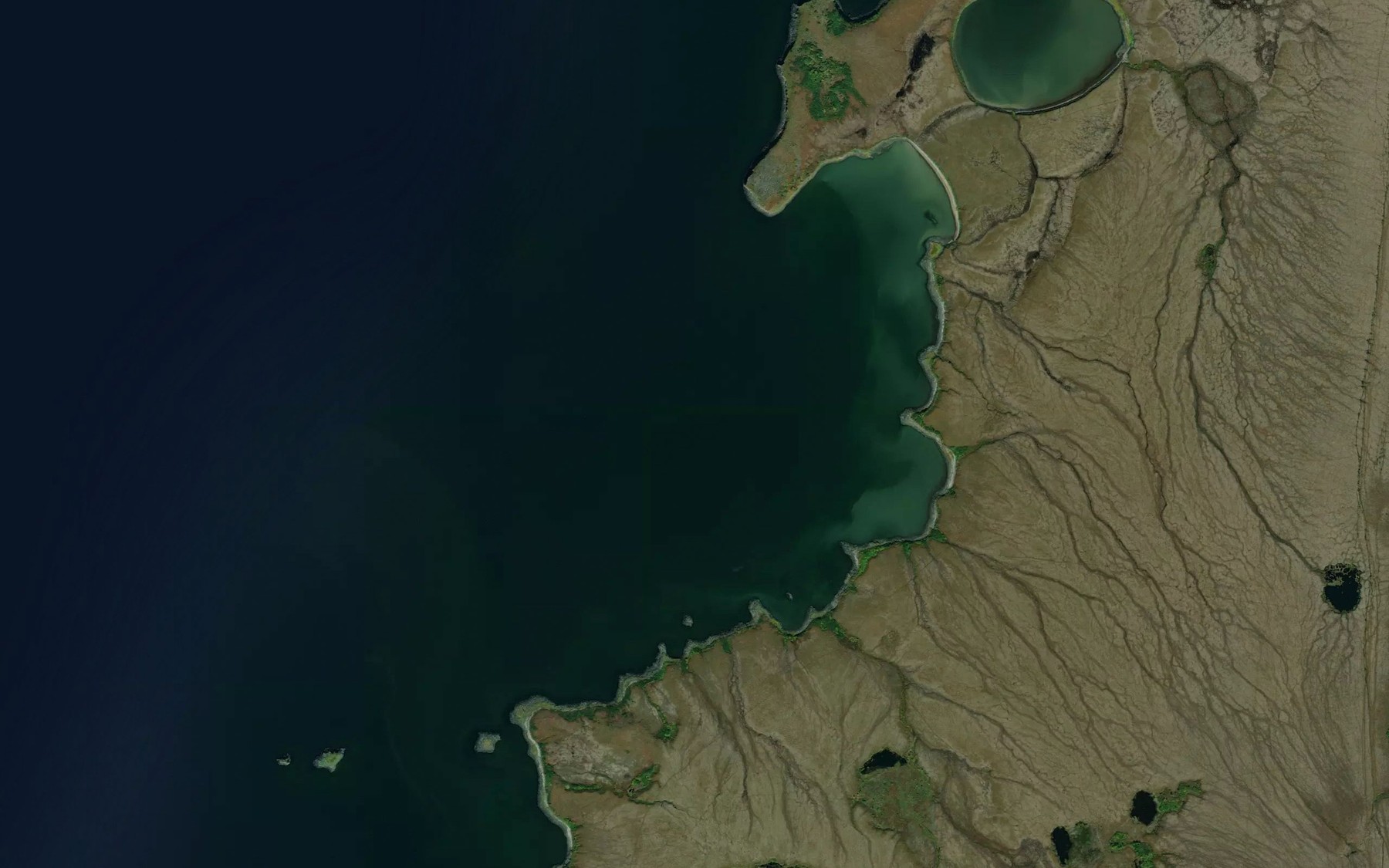 Satellite map of the Black Cove