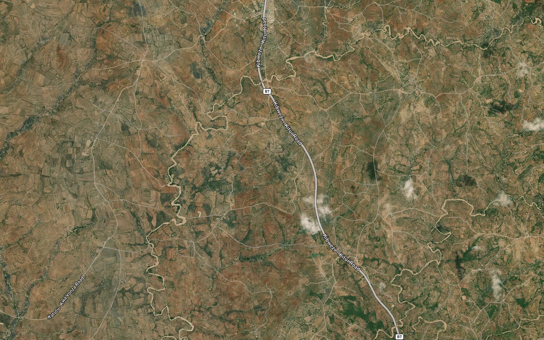 Satellite map of the Kyakavali Dam