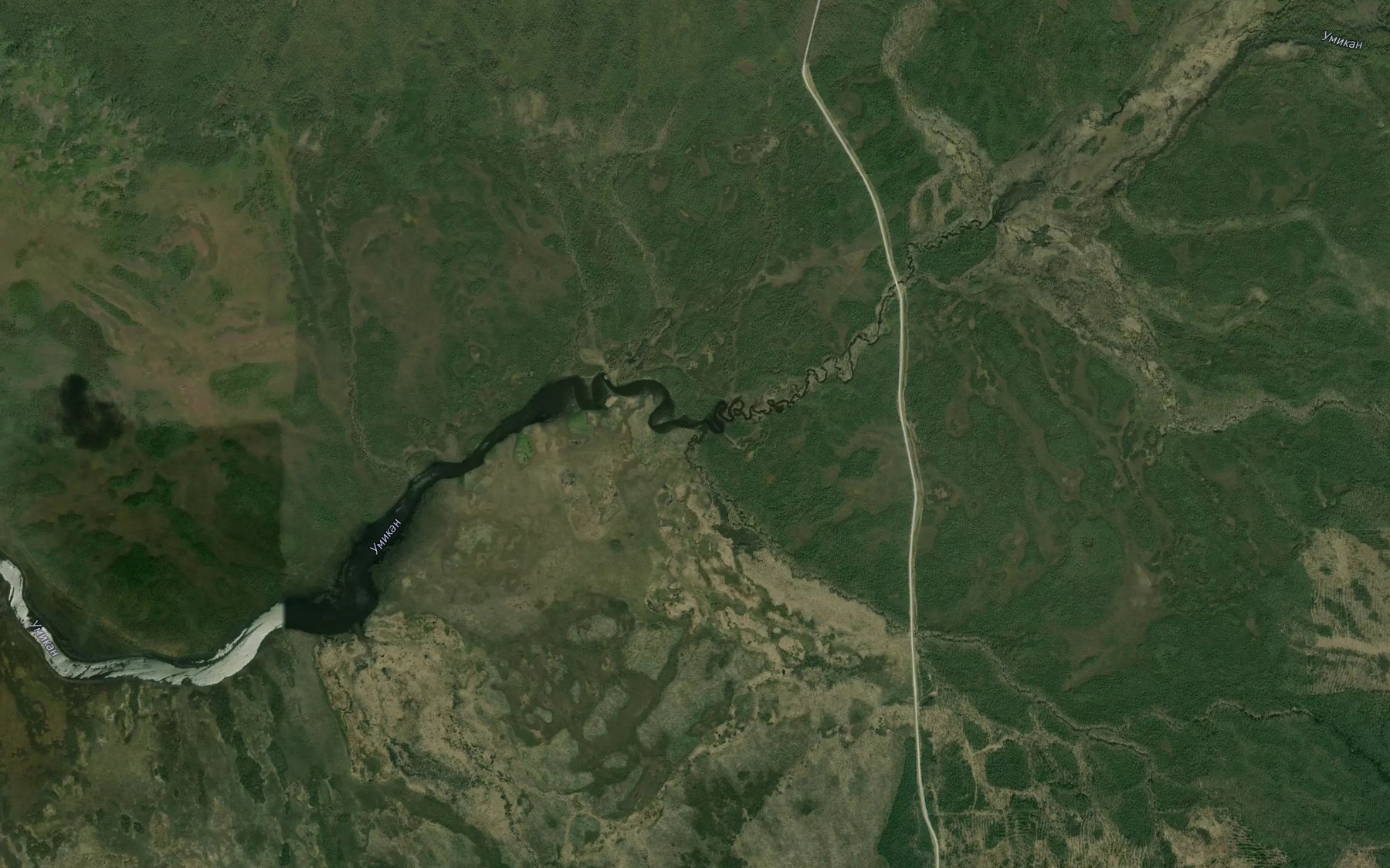 Satellite map of the Gorelyy