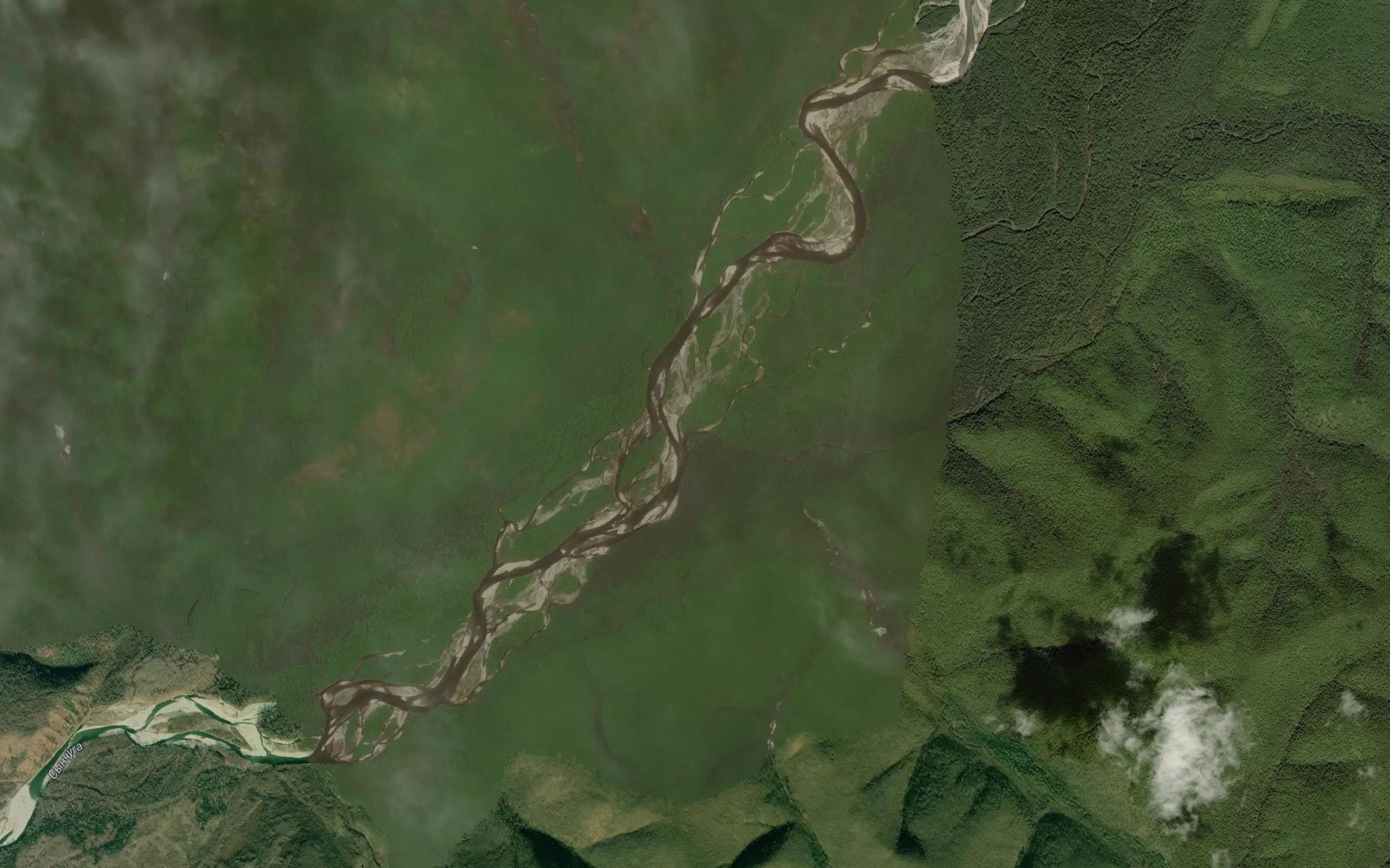 Satellite map of the Angdy-Bira