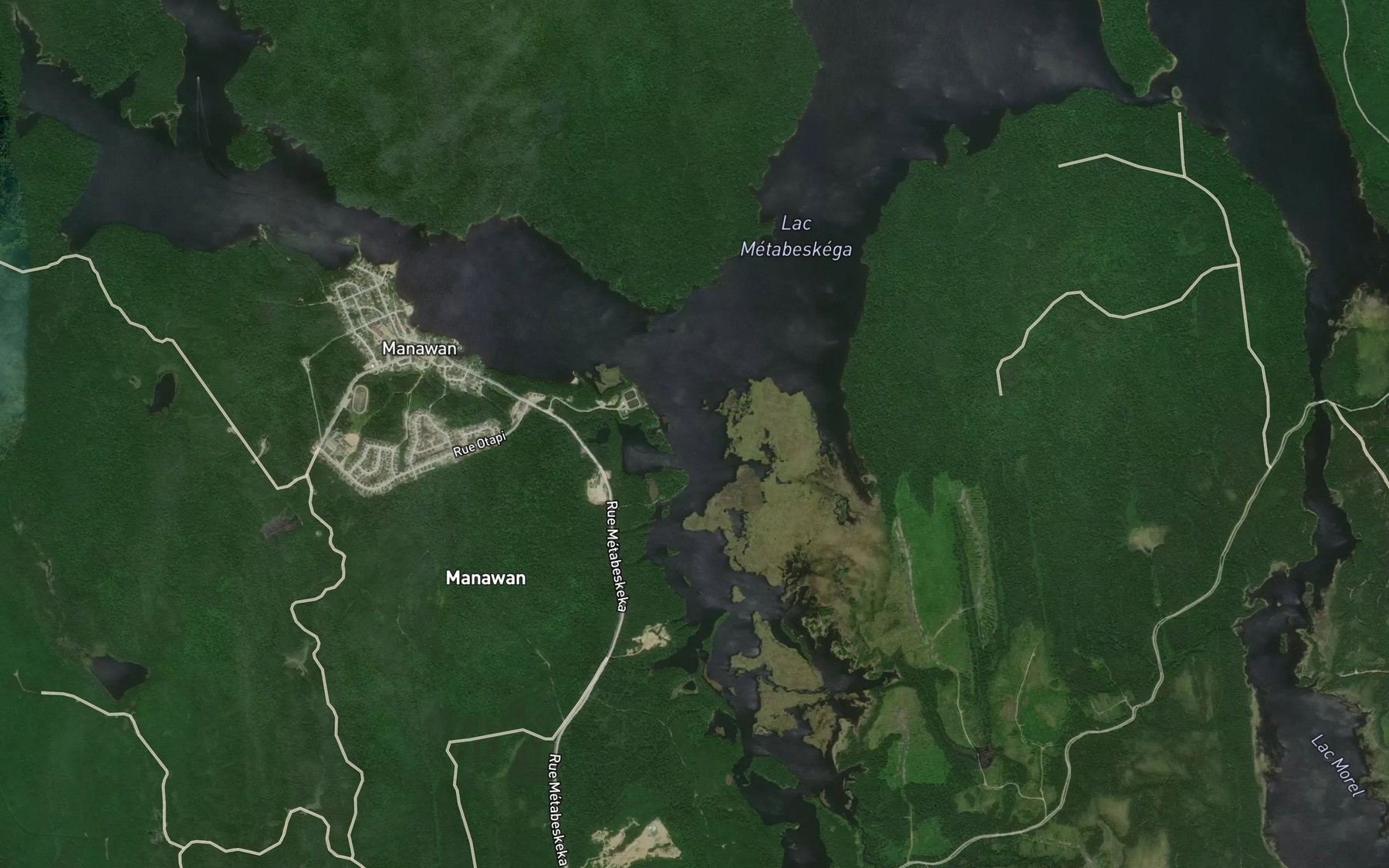 Satellite map of the Baie Matapeckekak