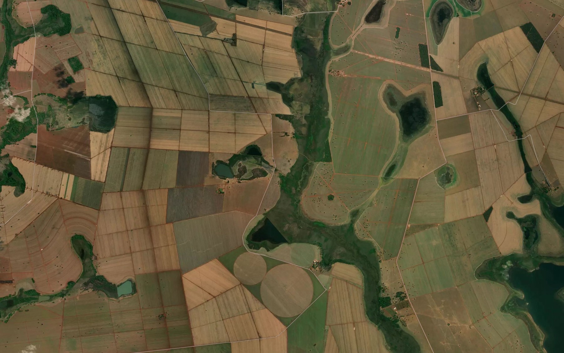 Satellite map of the Corrego Vertente Grande