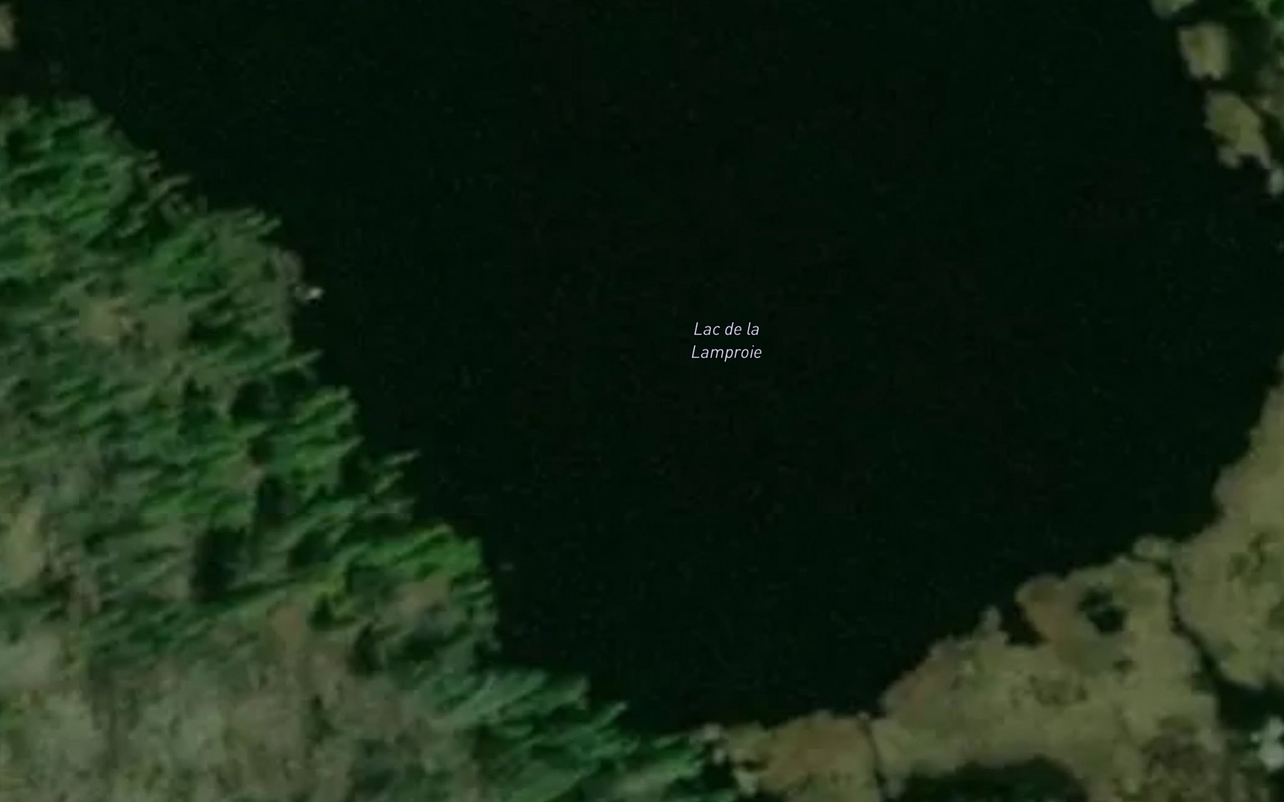 Satellite map of the Lac de la Lamproie