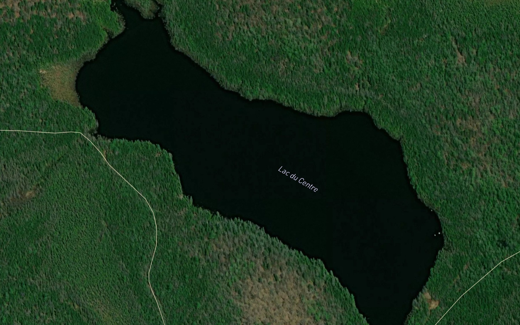 Satellite map of the Lac du Centre