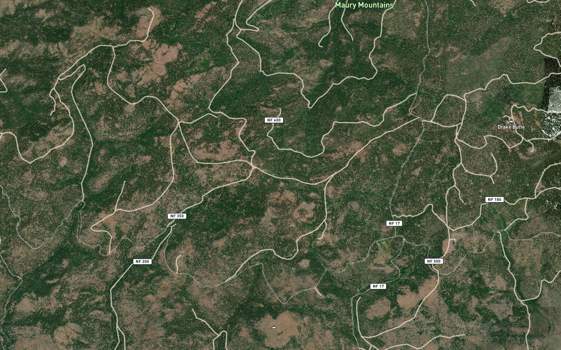 Satellite map of the Rarey Spring