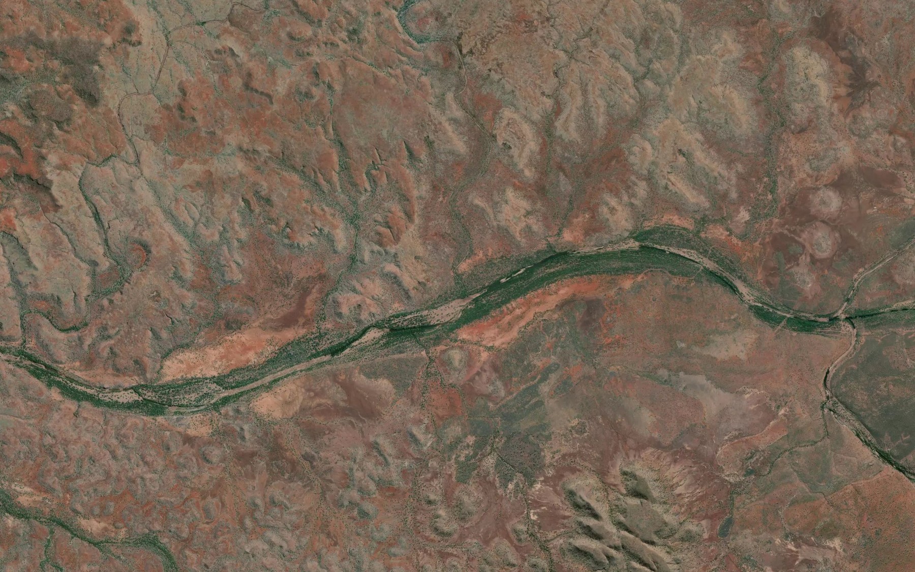 Satellite map of the Lola Creek