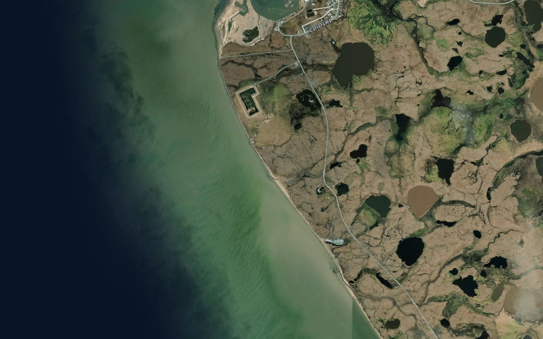 Satellite map of the Nakee Creek