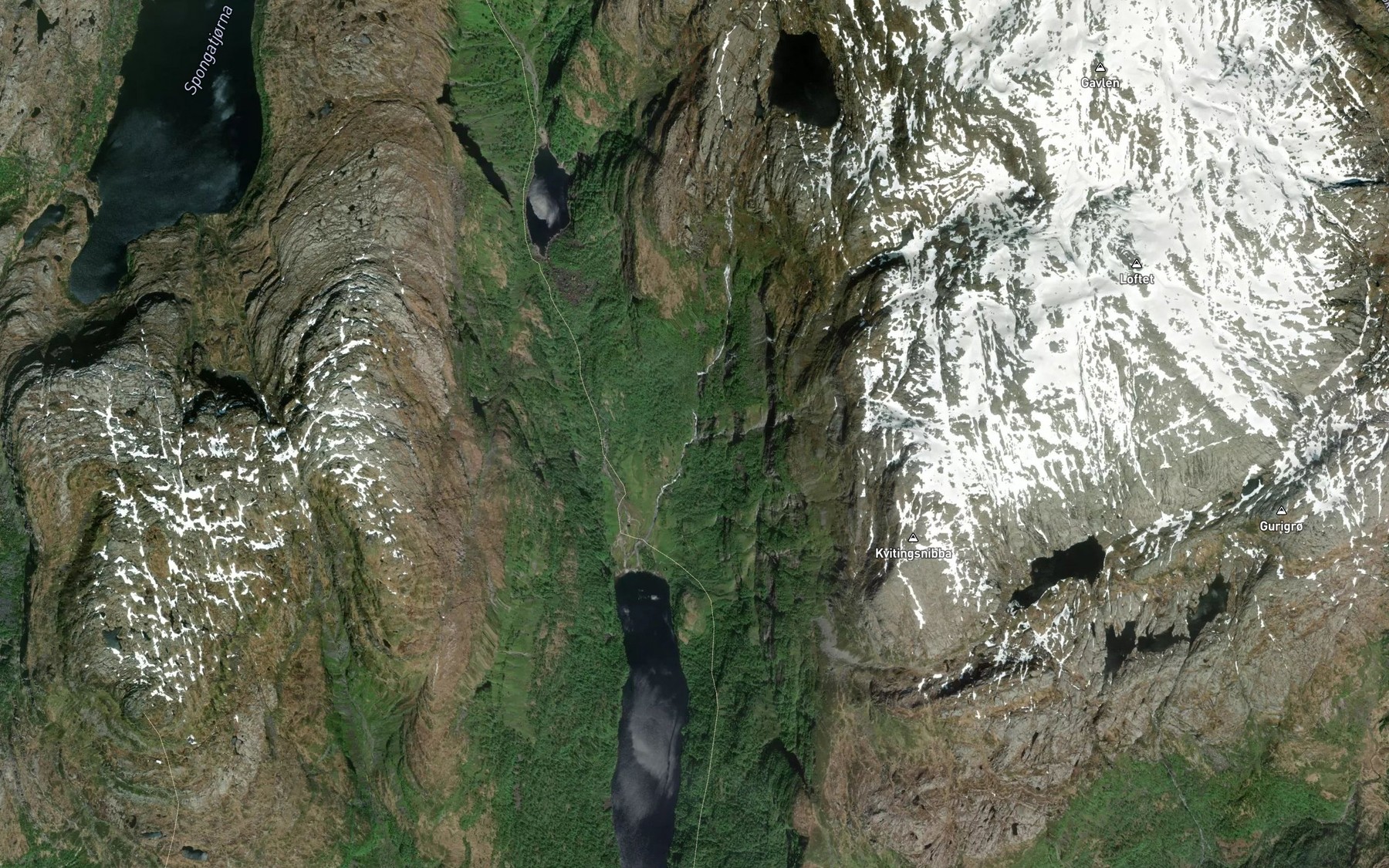 Satellite map of the Stolaelva