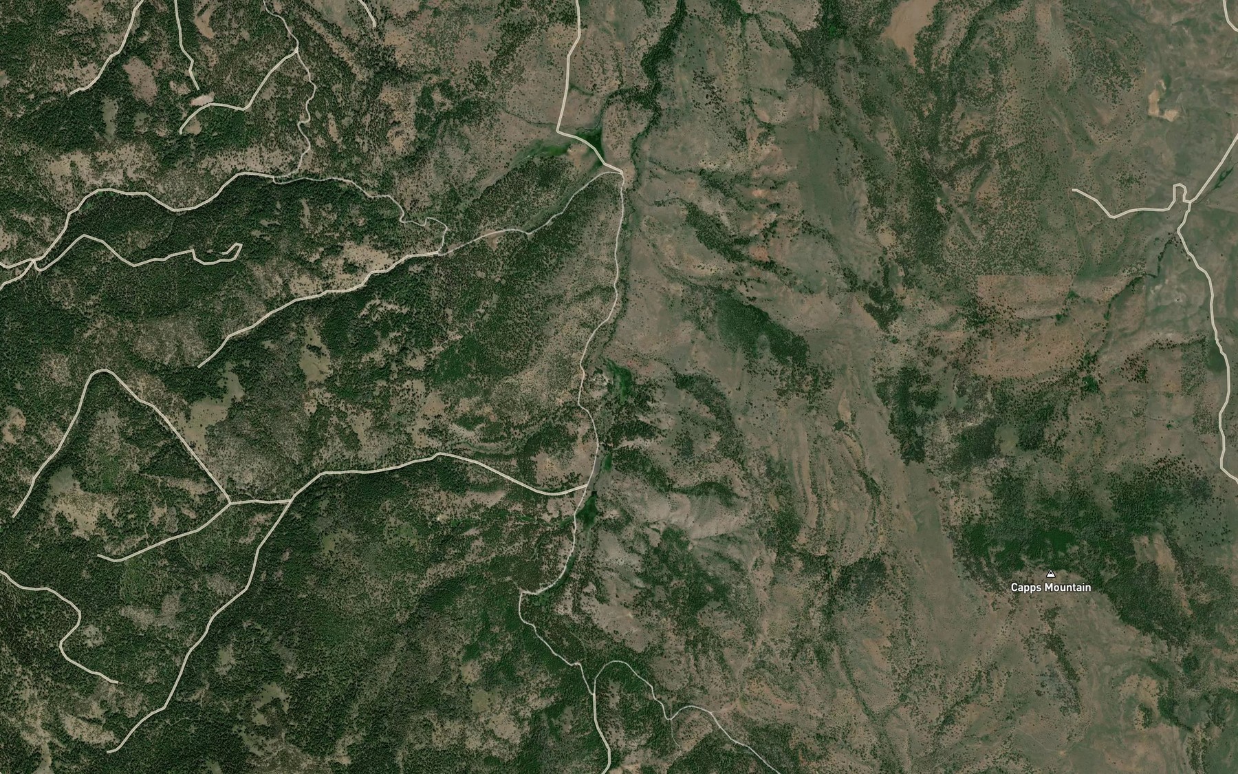 Satellite map of the Brophy Creek