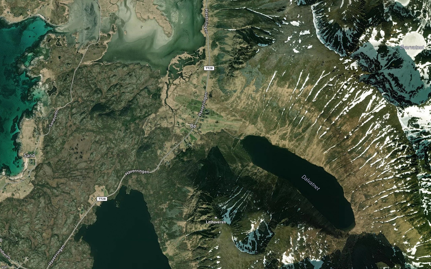 Satellite map of the Boelva
