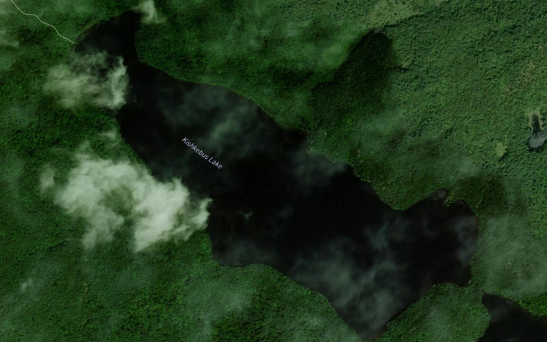 Satellite map of the Kishkebus Lake