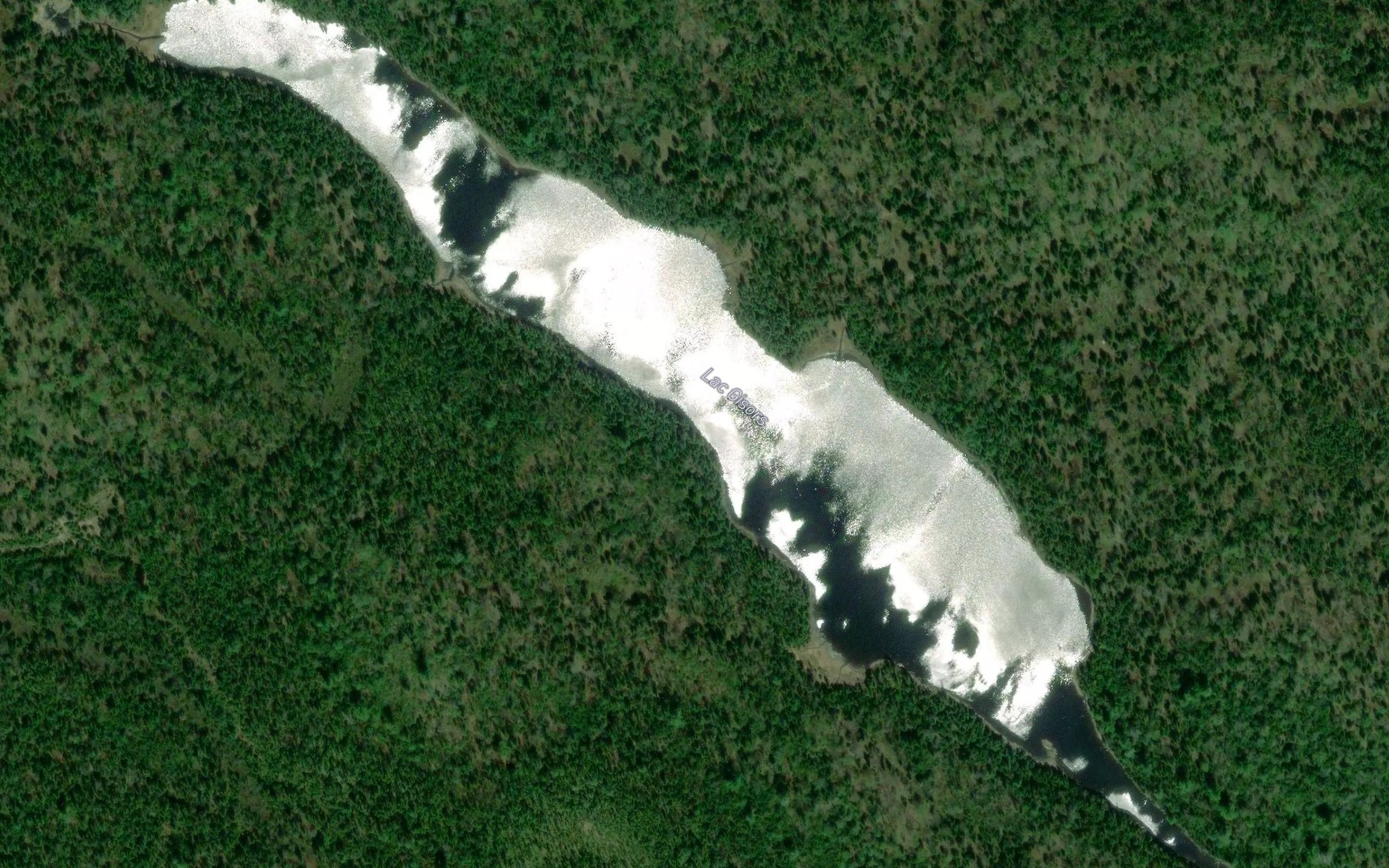 Satellite map of the Lac Gisors