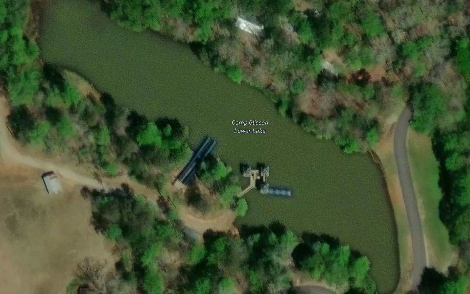 Satellite map of the Camp Glisson Lower Lake