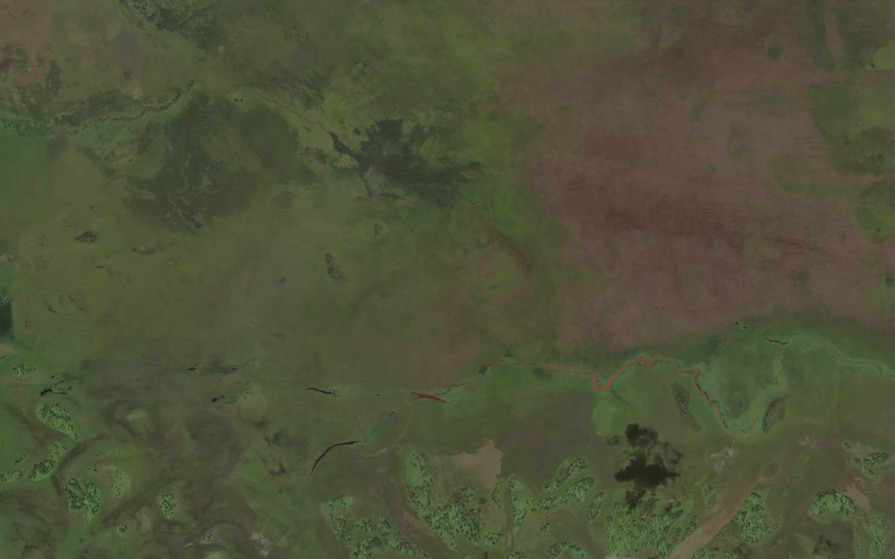 Satellite map of the Sedekan