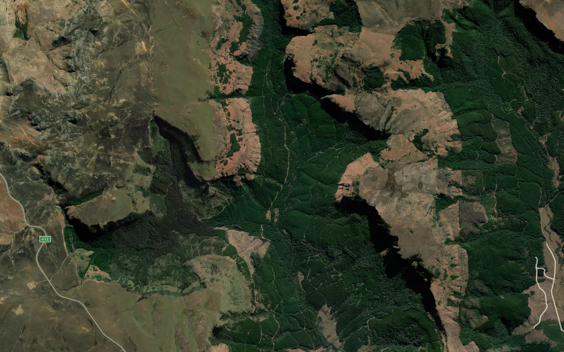 Satellite map of the Qetana