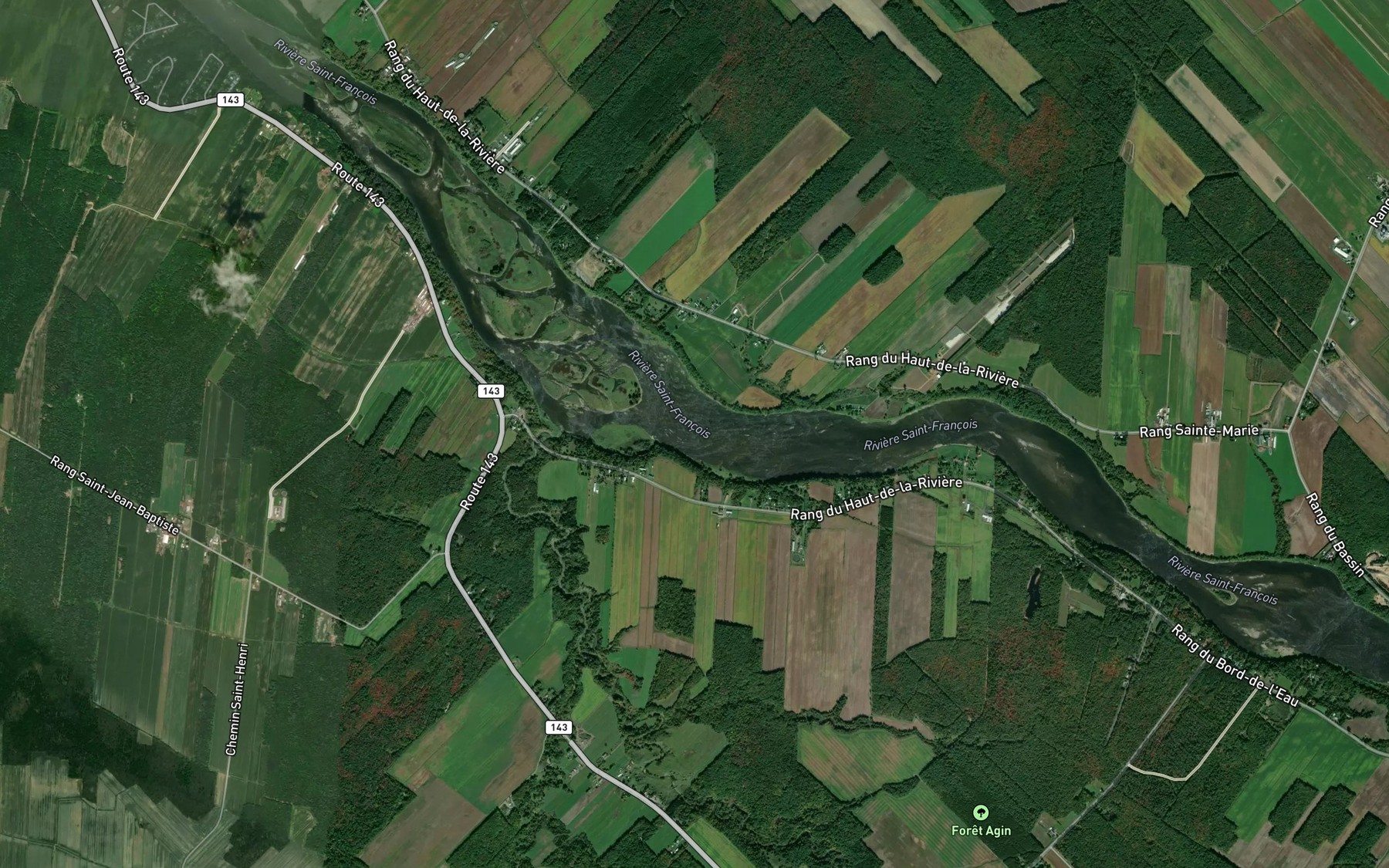 Satellite map of the Rapides Poltegok