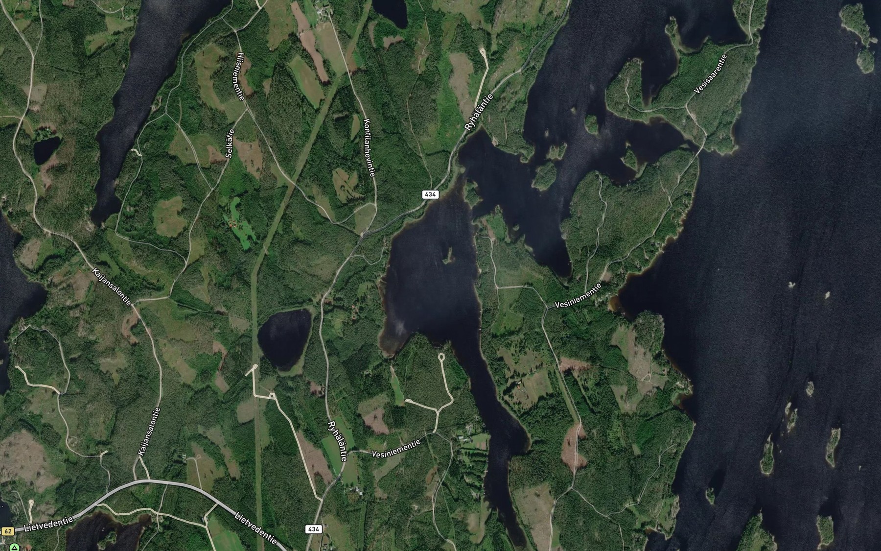Satellite map of the Vesilahti
