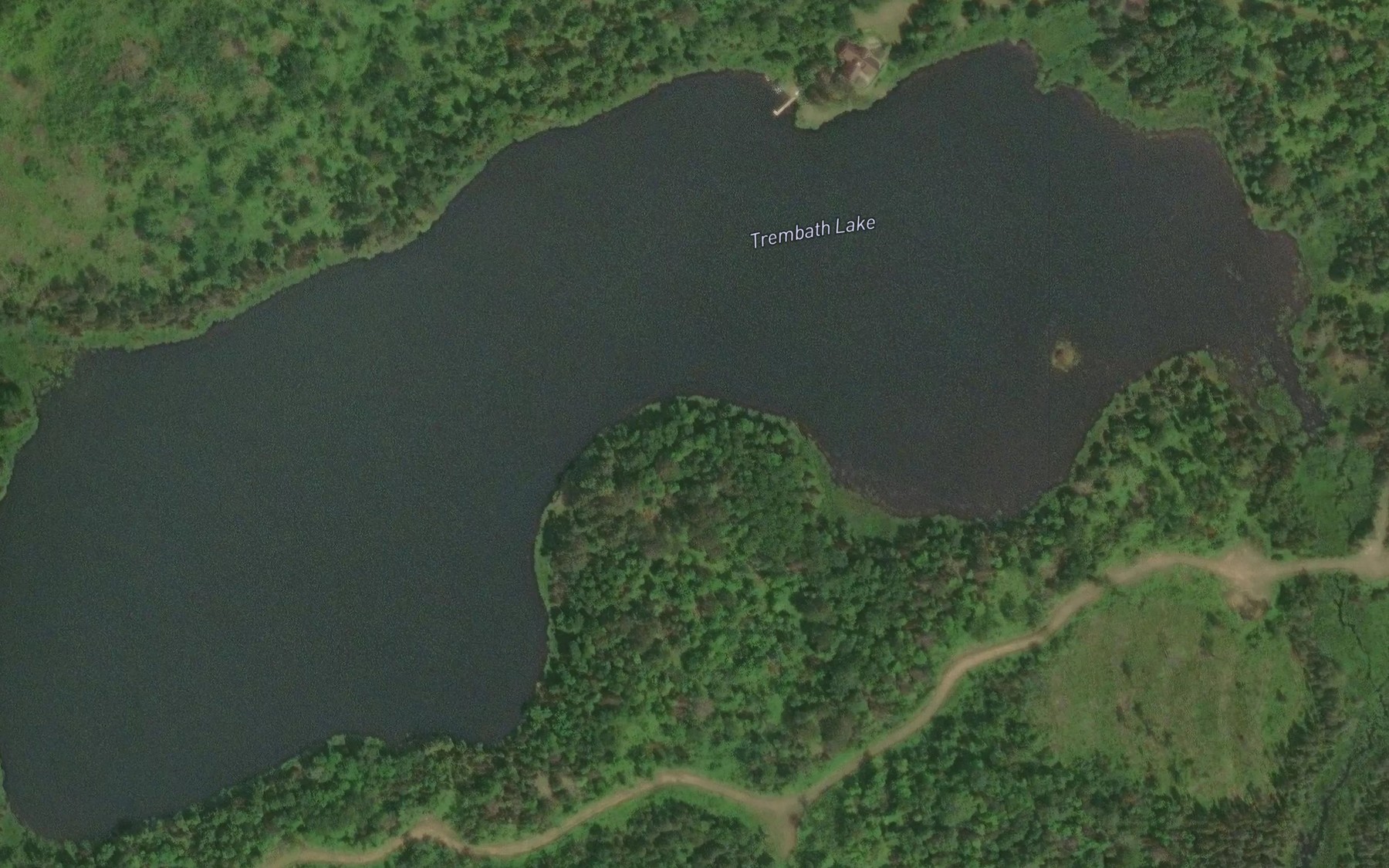 Satellite map of the Trembath Lake