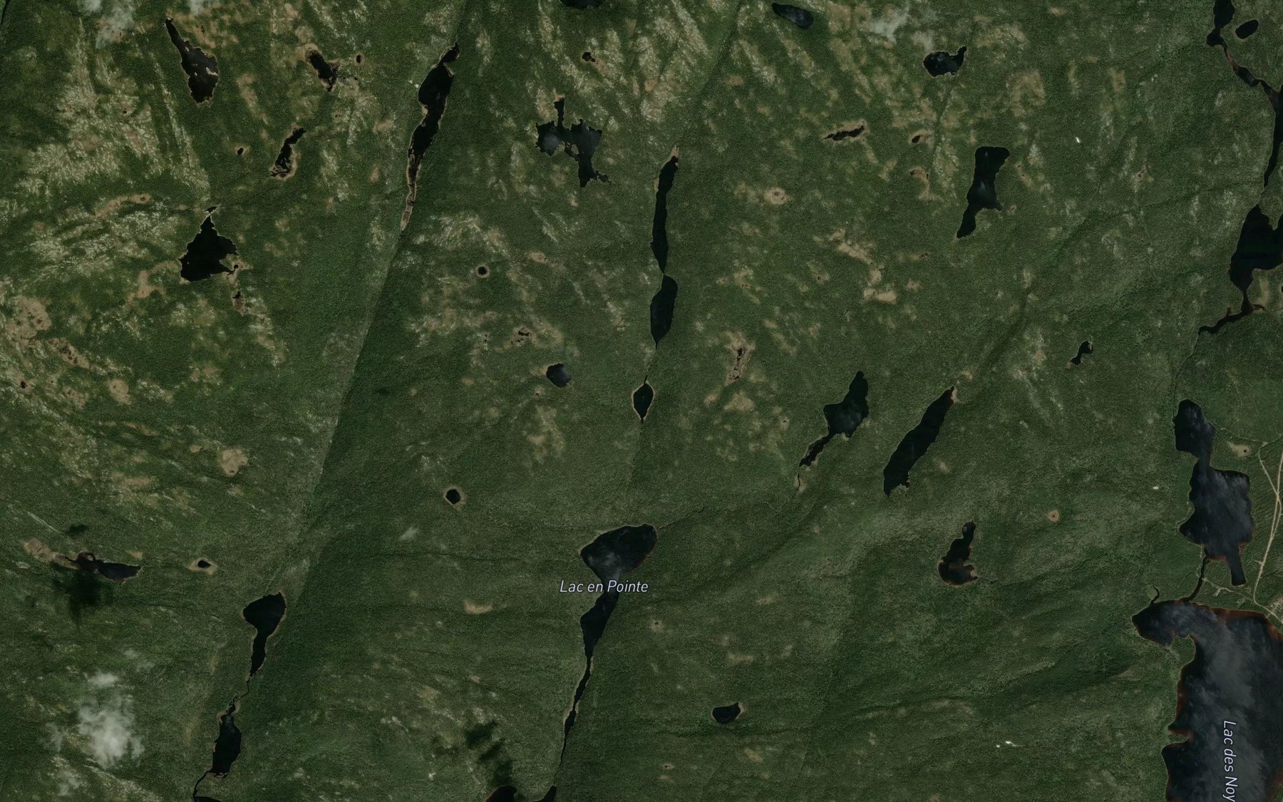 Satellite map of the Lac Lecoq