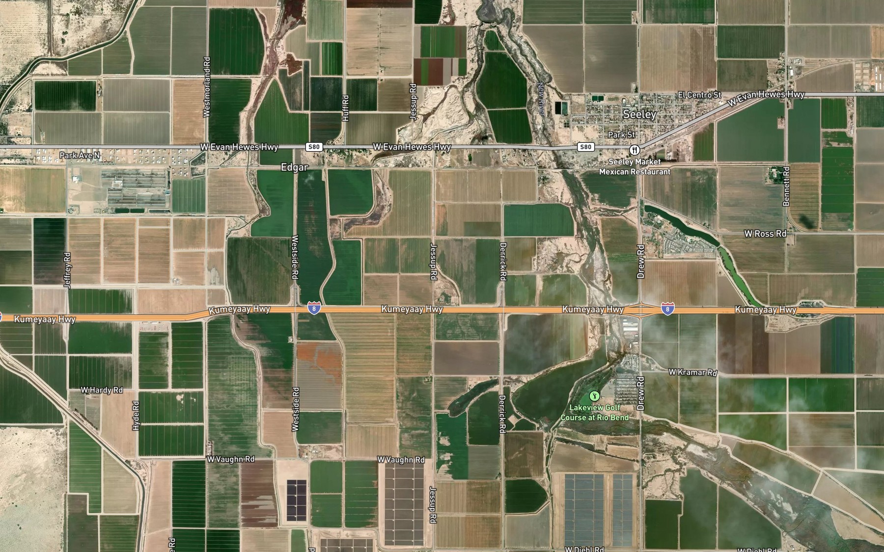 Satellite map of the Fig Lateral Four