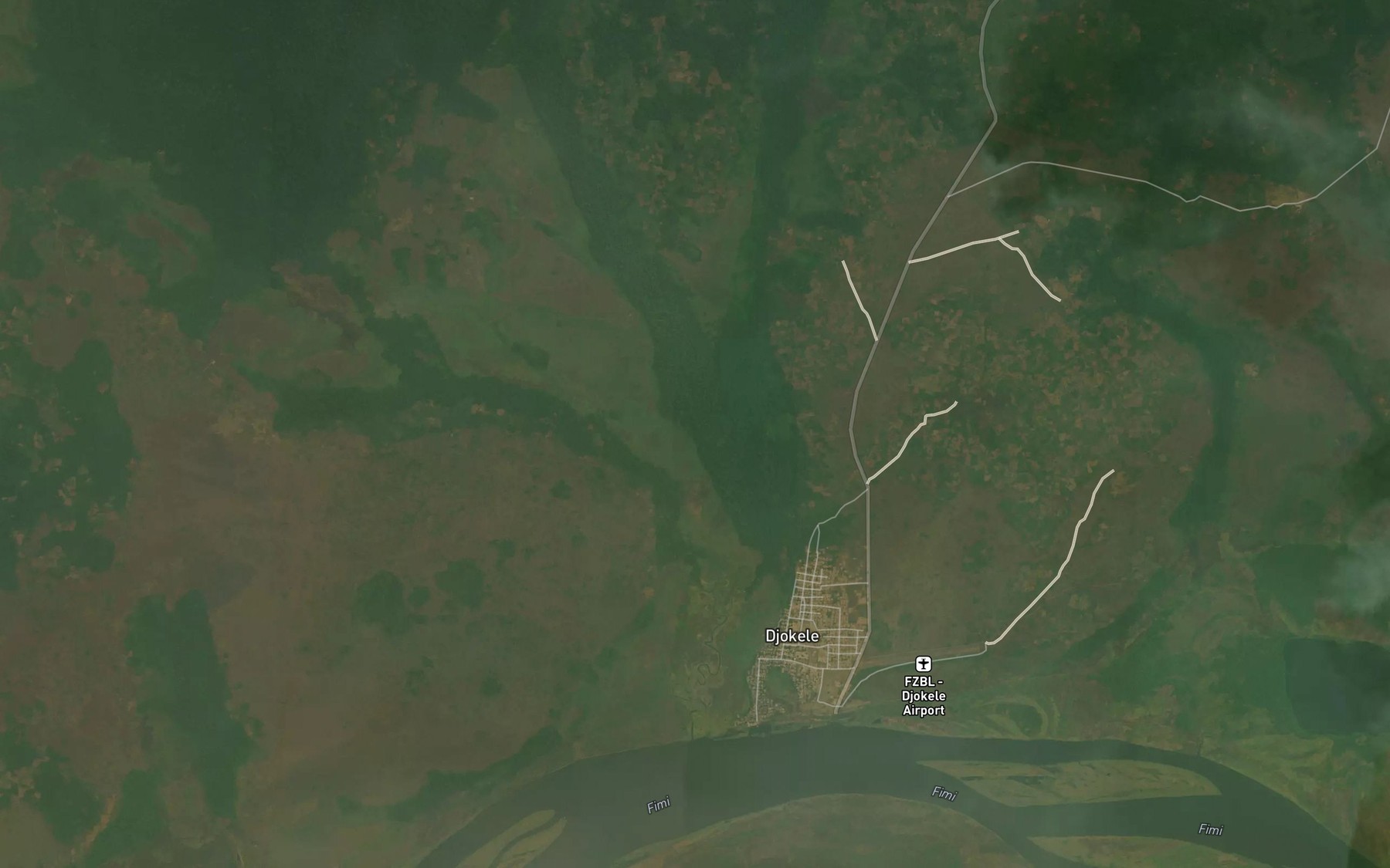 Satellite map of the Zeli