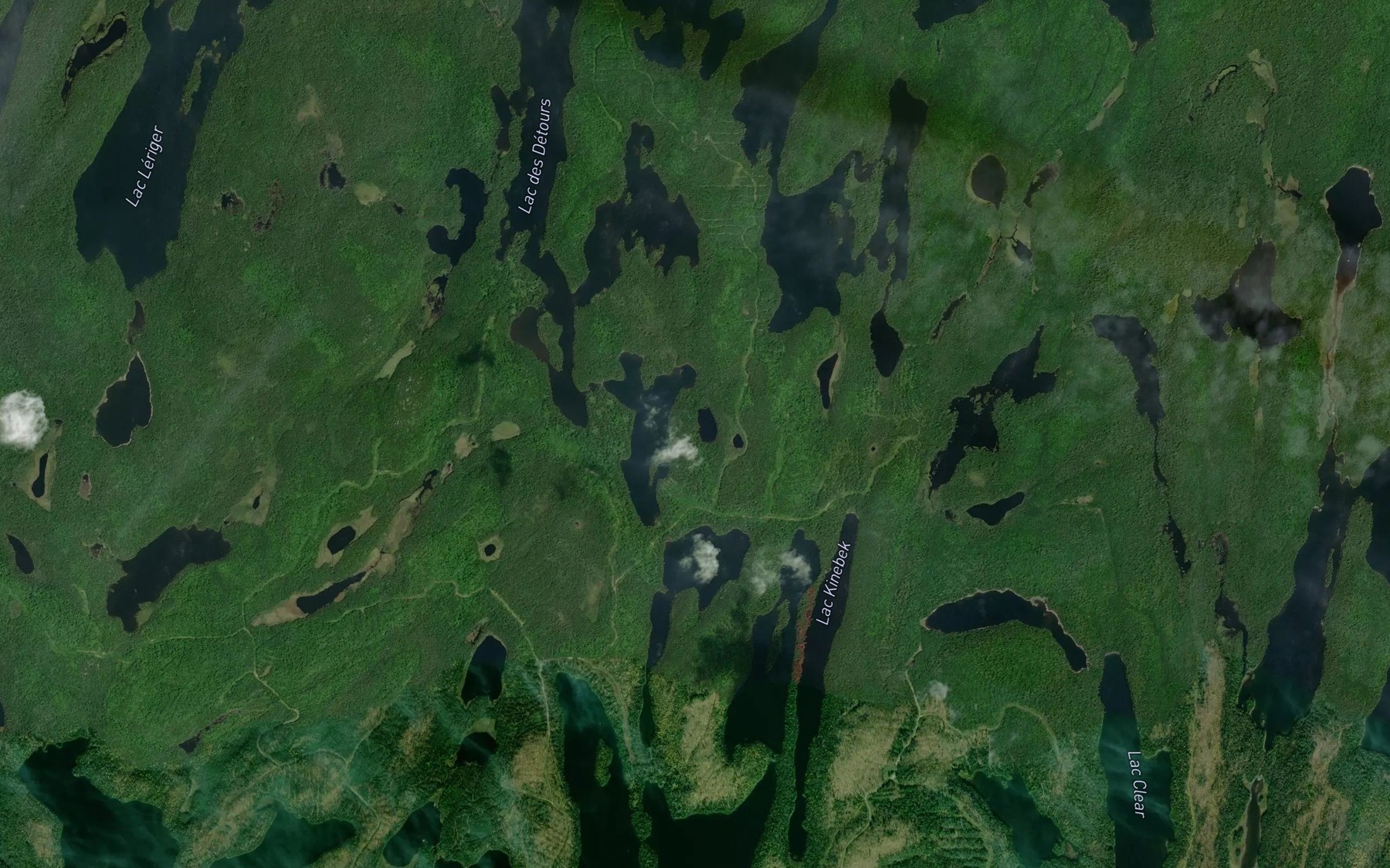 Satellite map of the Lac Fanon