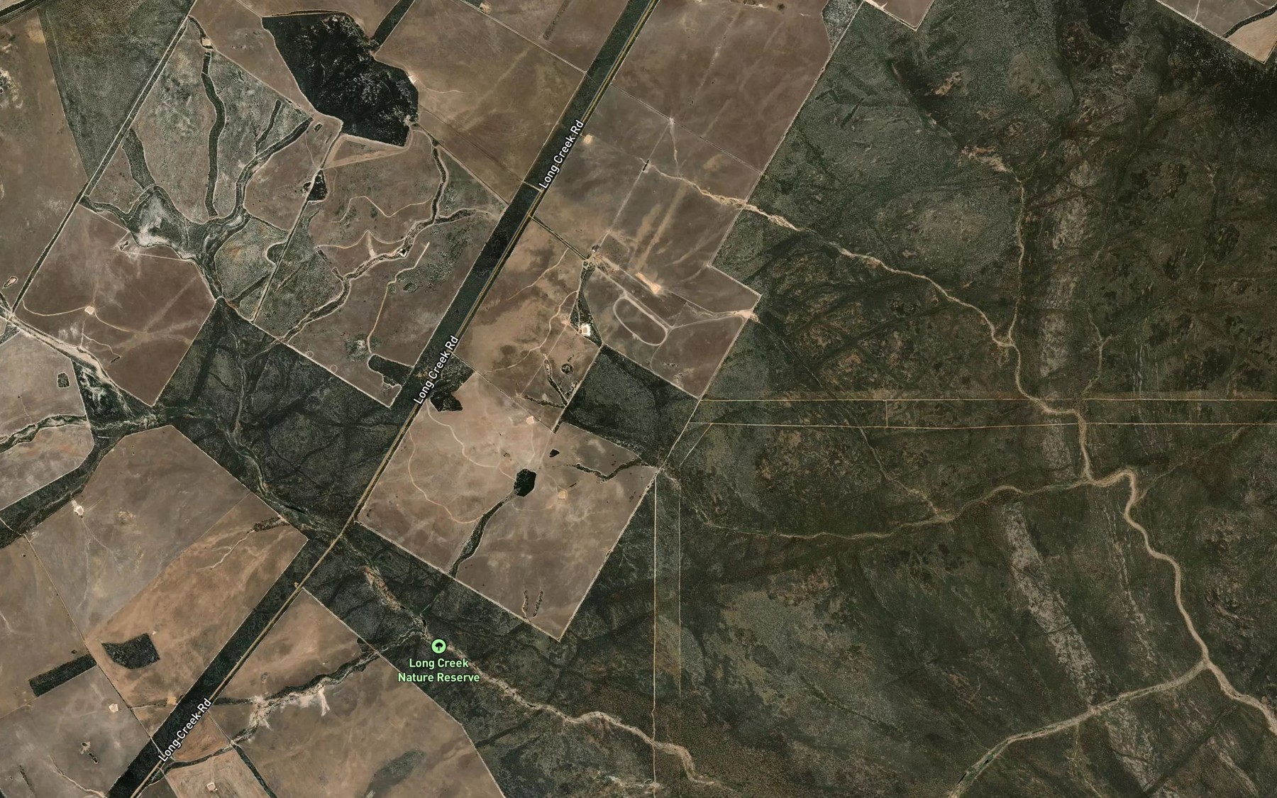 Satellite map of the Panton Creek