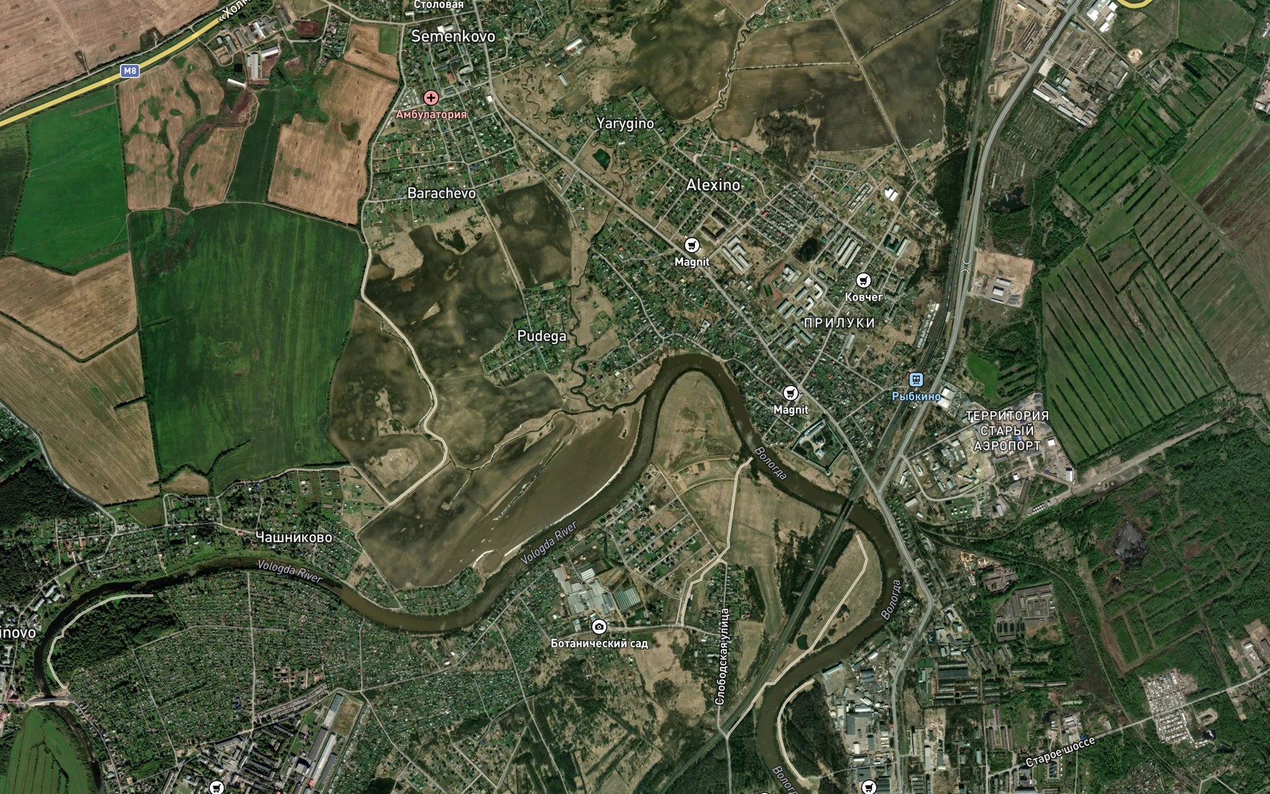 Satellite map of the Pudezhka