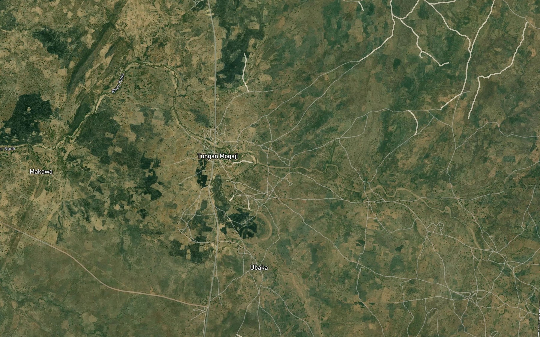 Satellite map of the River Kada
