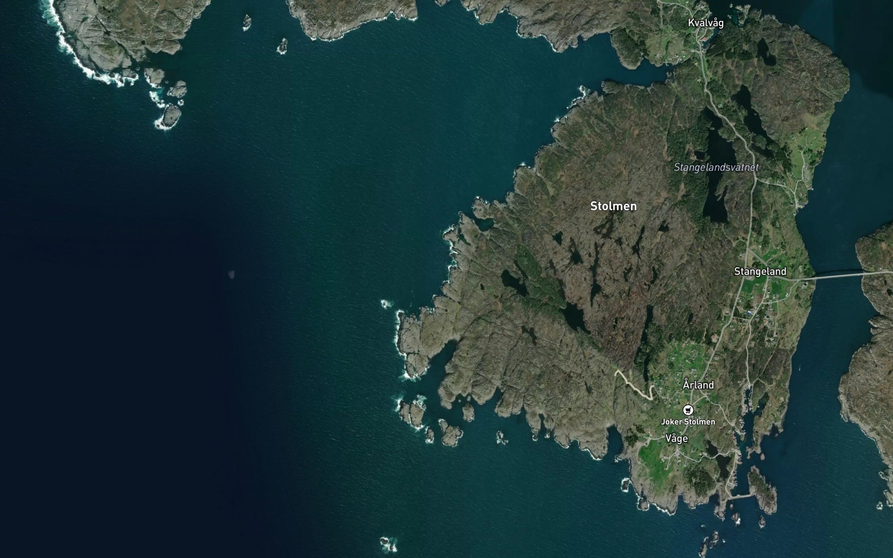 Satellite map of the Alsvagen