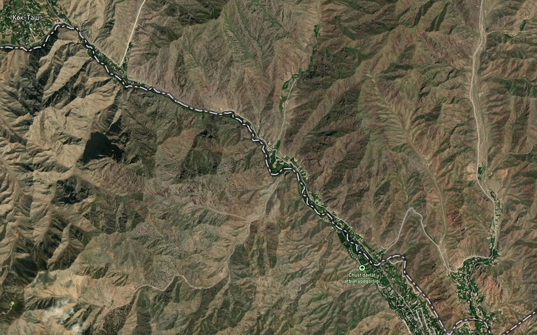 Satellite map of the Kel'meksay