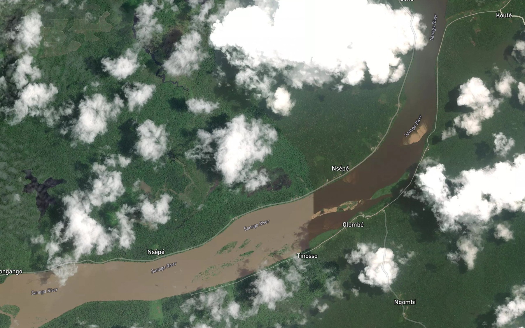 Satellite map of the Ongue