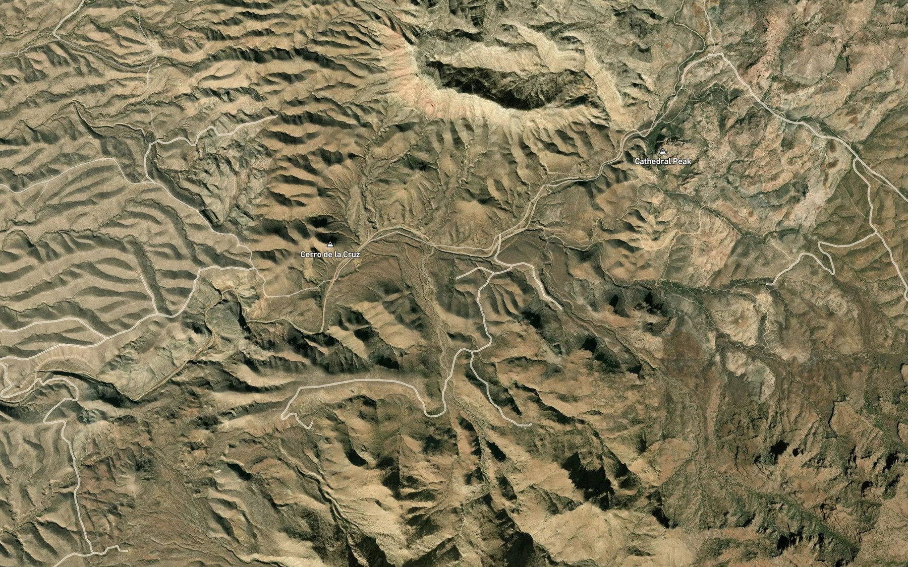 Satellite map of the Ojo Acebuche