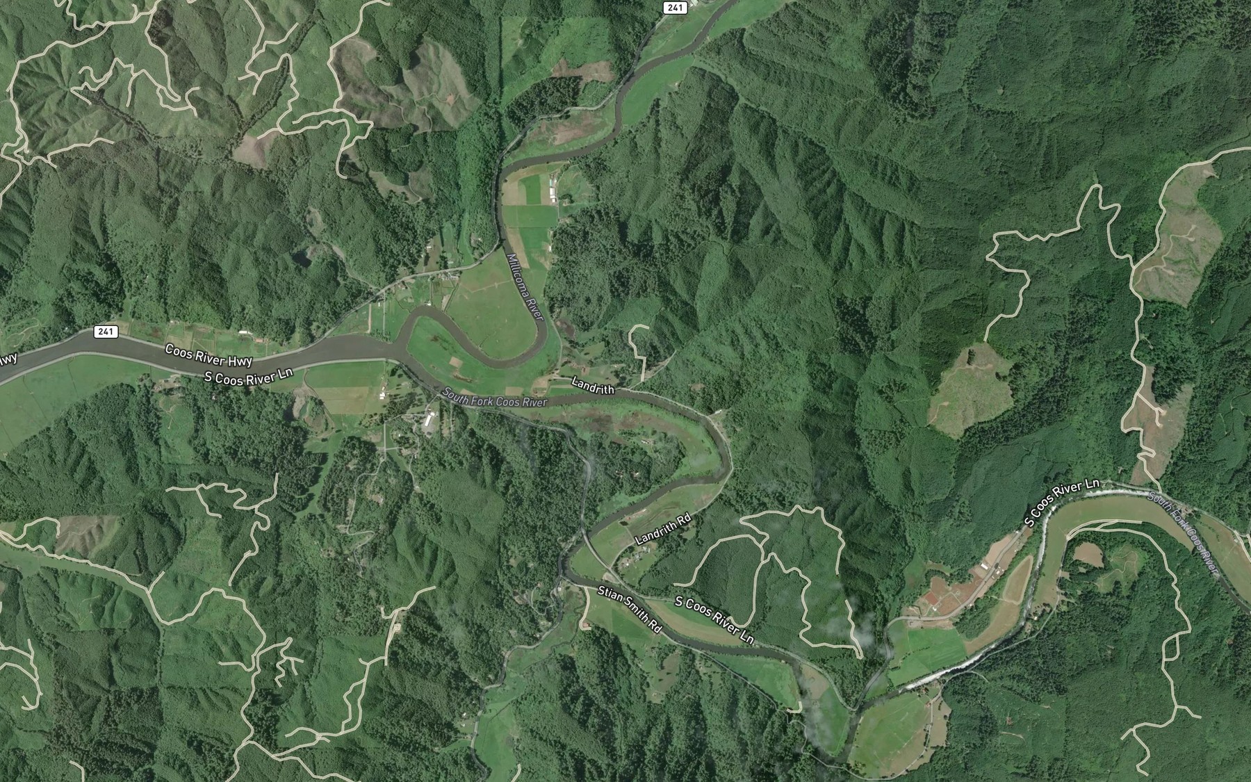 Satellite map of the Wee House Hole