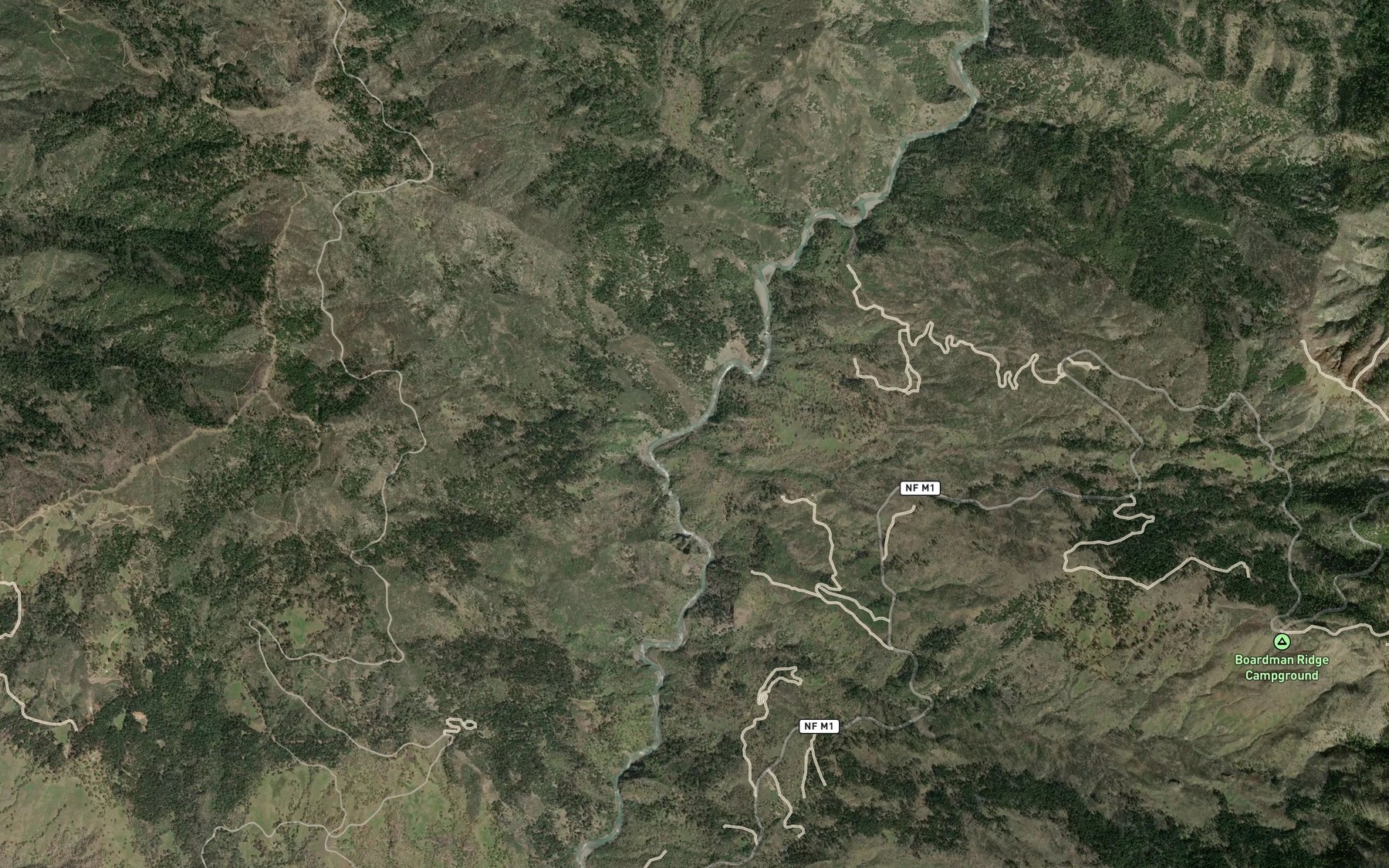 Satellite map of the Buck Creek