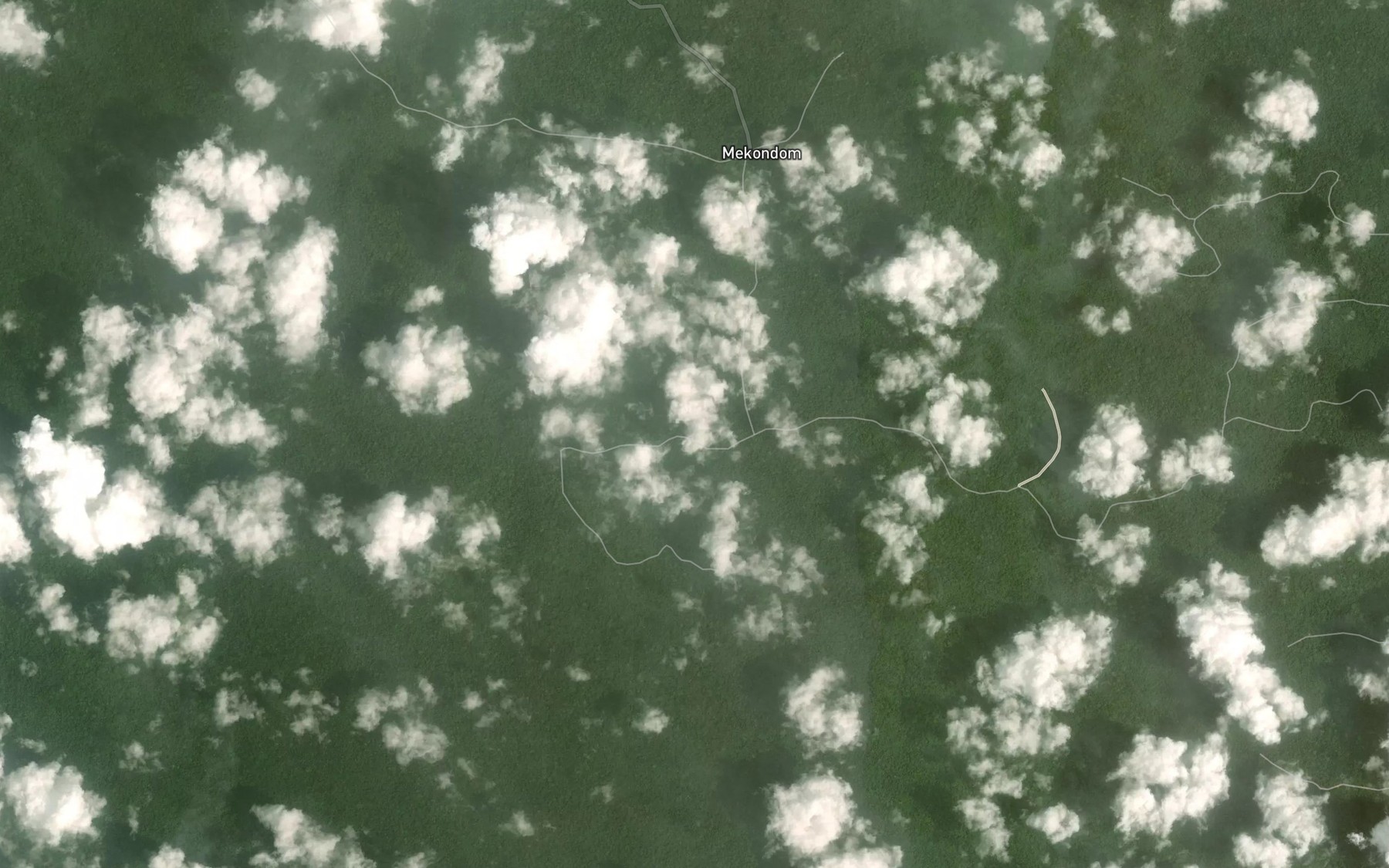Satellite map of the Nkeng