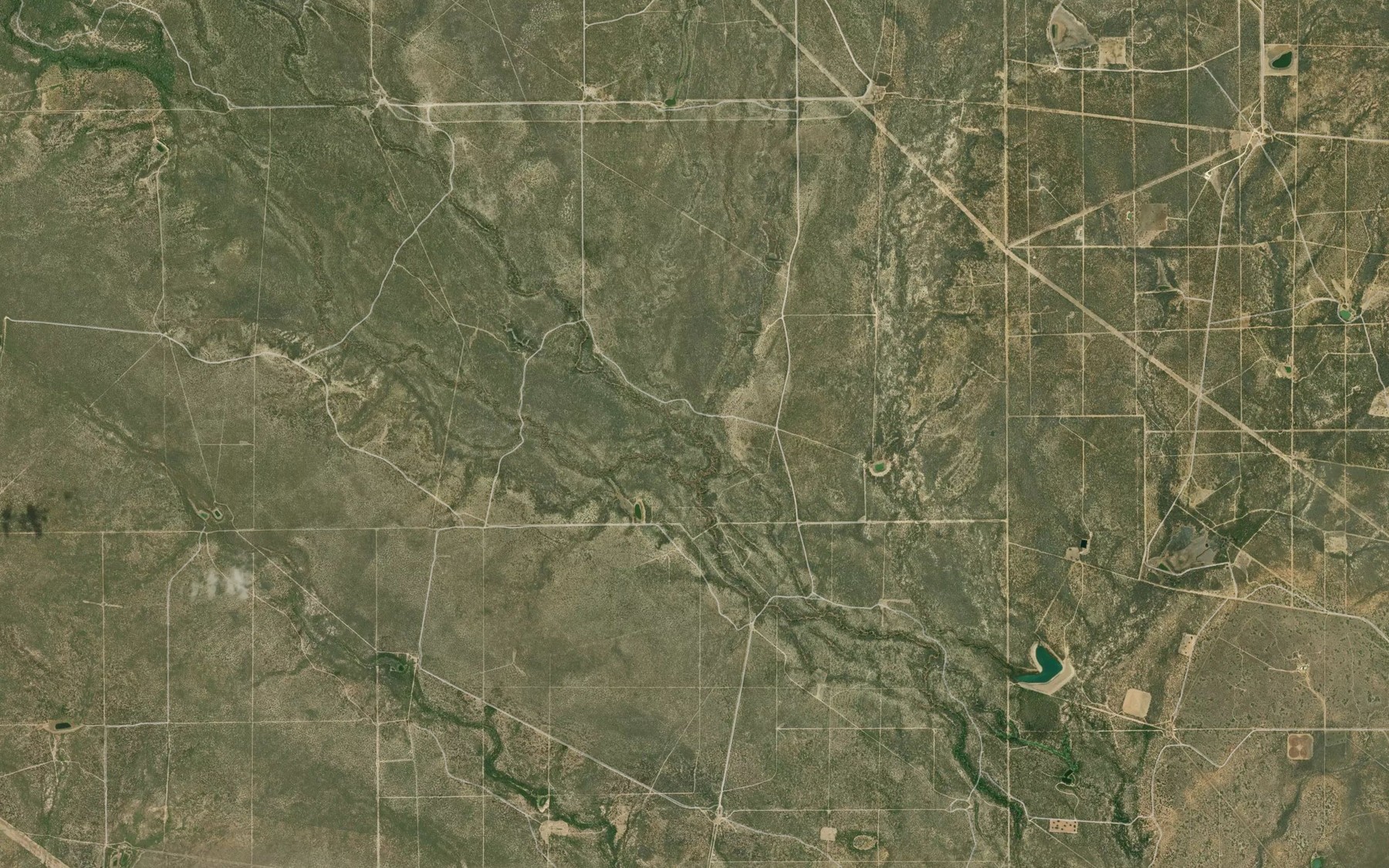 Satellite map of the Gato Creek