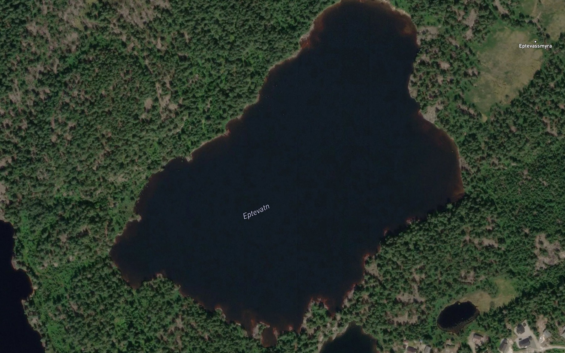 Satellite map of the Eptevatna