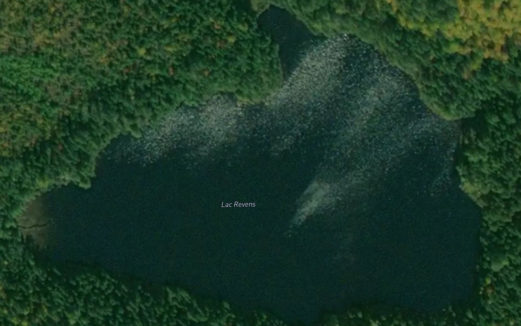 Satellite map of the Lac Revens