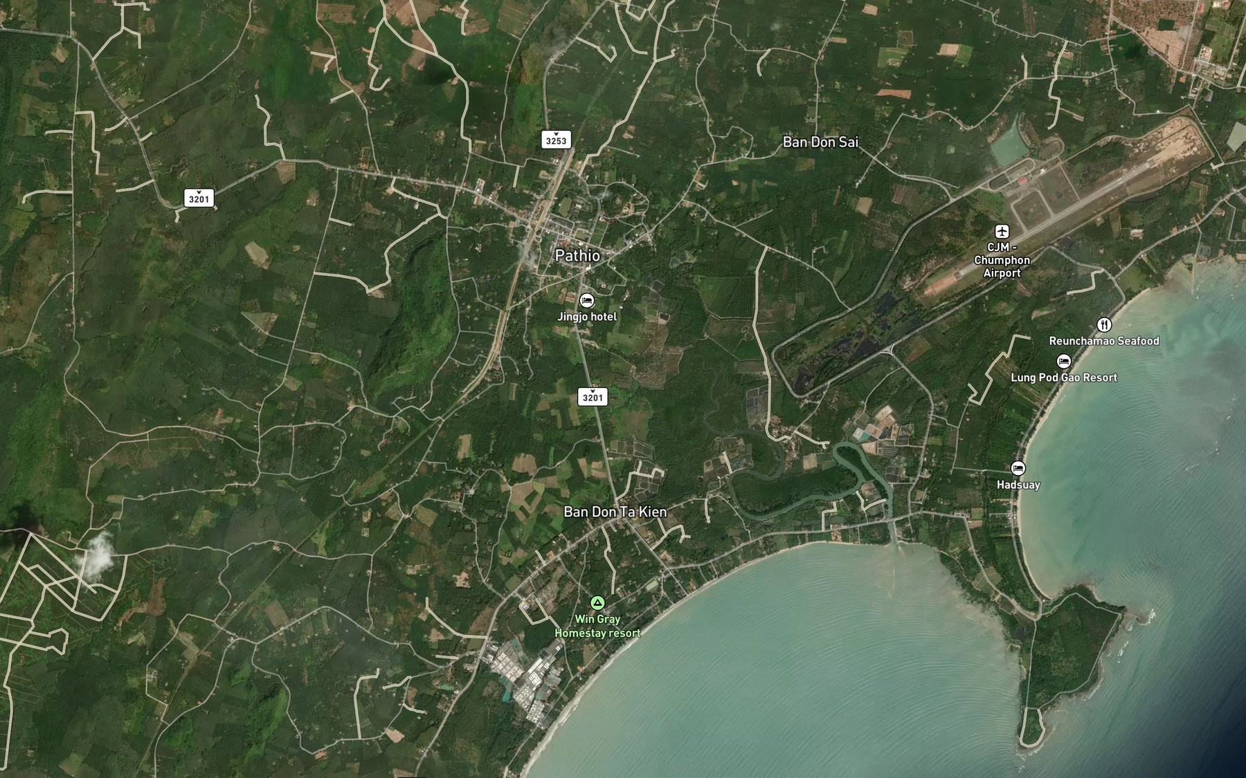 Satellite map of the Huai Lut